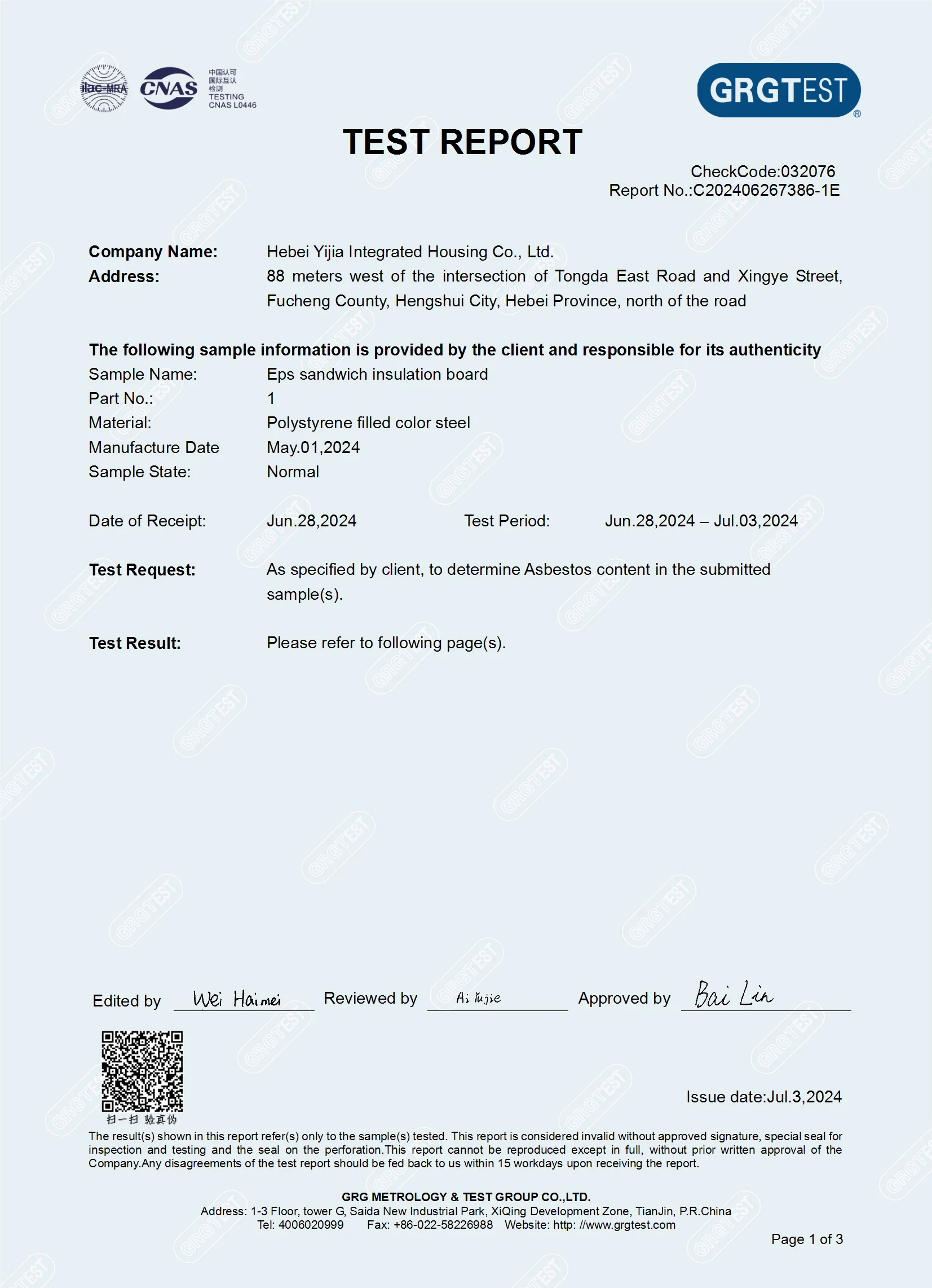 Safe Insulation Standard