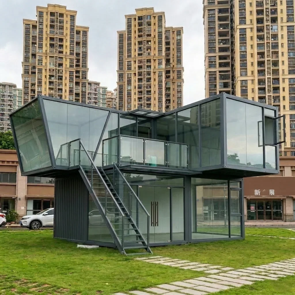 Quick-Assemble Container × Low-E Panoramic Glass